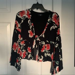 Vici Floral Bell Sleeve